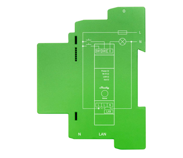 Shelly 1-kanałowy ściemniacz na szynę DIN Pro Dimmer 1 - 1268475 - zdjęcie 2